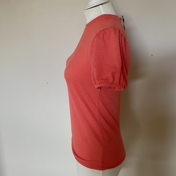 Halogen Puffed Sleeve Top NWT Size S - Picture 2 of 7